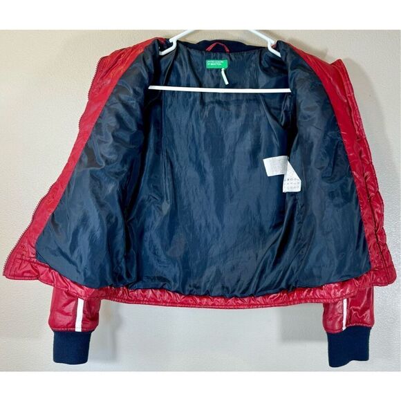 VINTAGE UNITED COLORS OF BENETTON KIDS PUFFER JACKET LARGE - Picture 7 of 14
